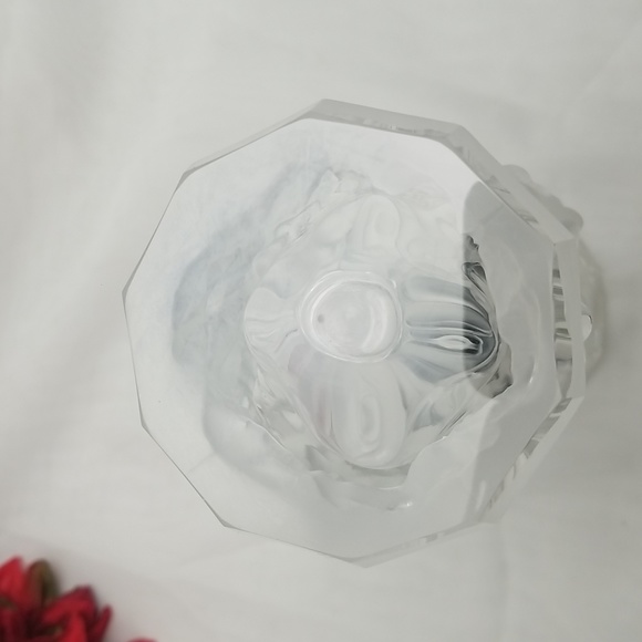 Bohemian Czech Schevogt Ingrid Roses Crystal Vase - Picture 3 of 16